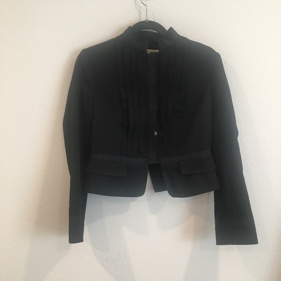 See by Chloe black military style snap front jacket size US 10 - Picture 1 of 10